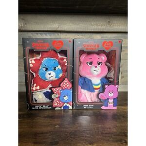 Netflix Care Bears Stranger Things Cheer Eleven & Grumpy Demogorgon 12" Plush